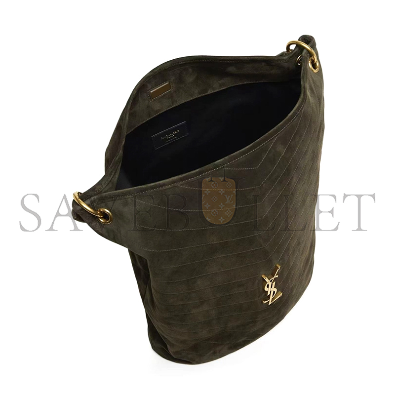YSL NIKI SOFT SUEDE BUCKET BAG 844346 (38*30*15.5cm)